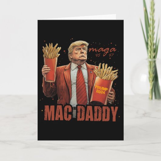 Grappige Trump Mac Daddy T-shirt Kaart (Voorkant)