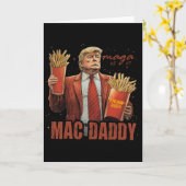 Grappige Trump Mac Daddy T-shirt Kaart (Gele Bloem)
