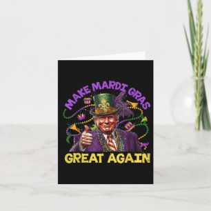 Grappige Trump Mardi Gras maken Mardi Gras weer ge Kaart