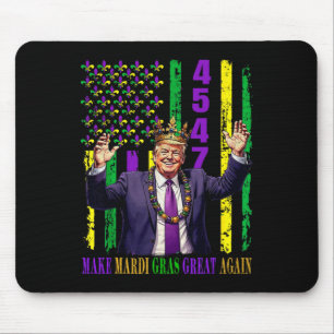 Grappige Trump Mardi Gras maken Mardi Gras weer ge Muismat