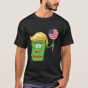 Grappige Trump Mega Cartoon Garge Bus Amerikaanse  T-shirt