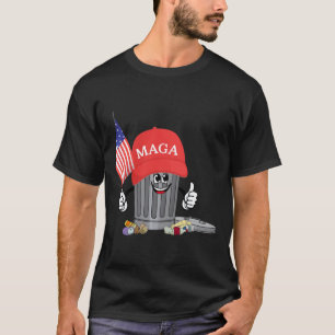 Grappige Trump Mega Cartoon Garge Kan Amerikaanse T-shirt