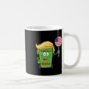 Grappige Trump Mega Cartoon vuilnisbak kan Amerika Koffiemok