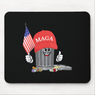Grappige Trump Mega Garbage kan cartoon karakter n Muismat