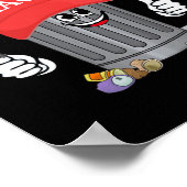 Grappige Trump Mega Garbage kan cartoon karakter n Poster (Hoek)