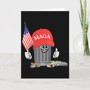 Grappige Trump Mega Garge Kan Cartoon Karakter Ame Kaart