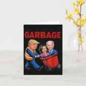 Grappige Trump-minnaar - tijd om het vuilnis buite Kaart (Gele Bloem)