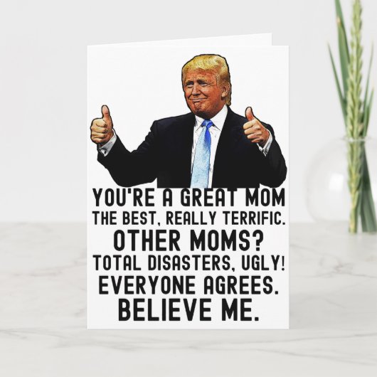 Grappige Trump Moederdag Kaart (Voorkant)