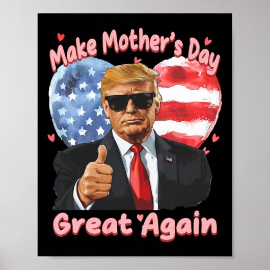 Grappige Trump-Moederdag maken Moederdag groot Poster (Voorkant)