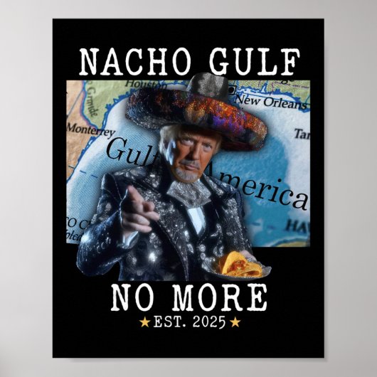 Grappige Trump Nacho Golf Niet Meer Golf Van Ameri Poster (Voorkant)