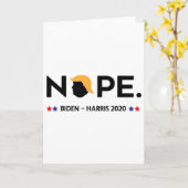 Grappige Trump Nee Kaart (Gele Bloem)