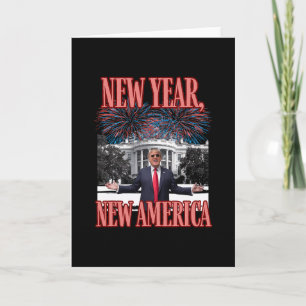 Grappige Trump Nieuw Jaar Nieuwe Amerika Republike Kaart