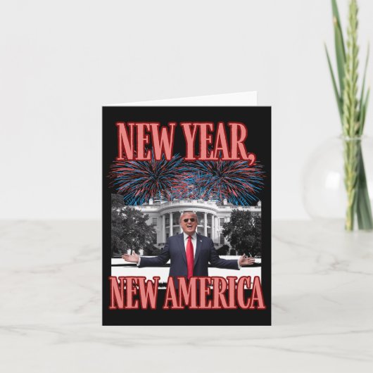 Grappige Trump Nieuwjaar Kaart (Voorkant)