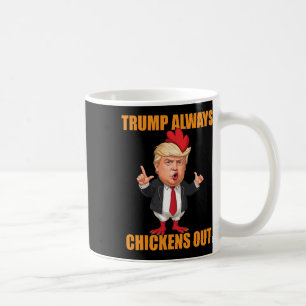 Grappige Trump Ontsnapt Altijd aan Taco Trump Kip Koffiemok