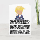 Grappige Trump Opa Kaart (Voorkant)