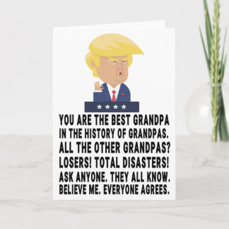 Grappige Trump Opa Kaart