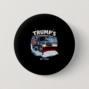 Grappige Trump Overwinning Sneeuwvlok Verwijdering Ronde Button 5,7 Cm