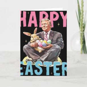 Grappige Trump Paashaas Eieren Gelukkig Pasen Kaart