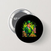 Grappige Trump Paddys Back 45 47 St. Patricks Day  Ronde Button 5,7 Cm (Voorkant /achterkant)