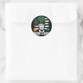 Grappige Trump Paddy's Back - Dit grappige geschen Ronde Sticker (Tas)