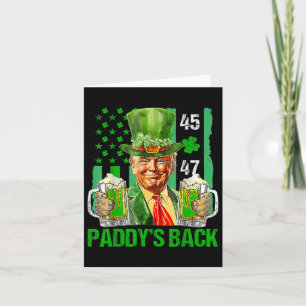 Grappige Trump Paddys Terug 45 47 St Patricks Day  Kaart