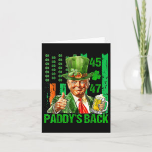 Grappige Trump Paddys Terug 45 47 St Patricks Day  Kaart