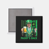 Grappige Trump Paddys Terug 45 47 St Patricks Day Magneet (Voorkant / Achterkant)