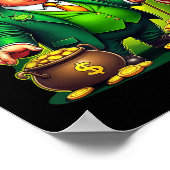 Grappige Trump Paddys Terug 45 47 St Patricks Day  Poster (Hoek)
