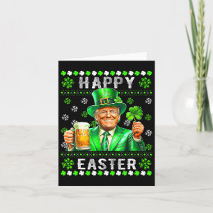 Grappige Trump Pasen Verward St Patricks Dag Manne Kaart