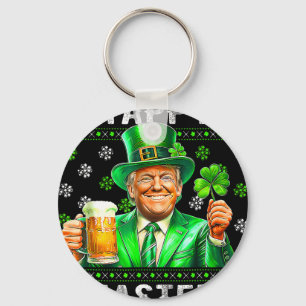 Grappige Trump Pasen Verward St Patricks Day Manne Sleutelhanger