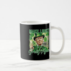 Grappige Trump Patrick Day maakt geluk weer geweld Koffiemok