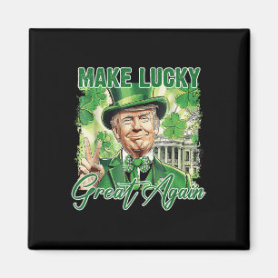 Grappige Trump Patrick Day maakt geluk weer geweld Magneet