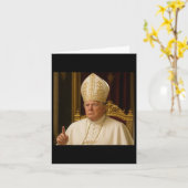 Grappige Trump Paus Meme Gear Katholieke Vaticaans Kaart (Gele Bloem)