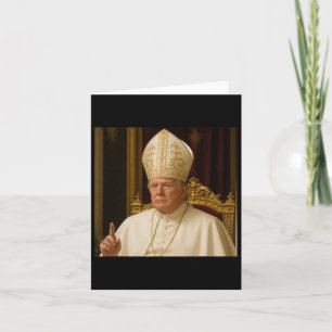 Grappige Trump Paus Meme Gear Katholieke Vaticaans Kaart