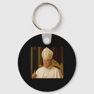 Grappige Trump Paus Meme Gear Katholieke Vaticaans Sleutelhanger