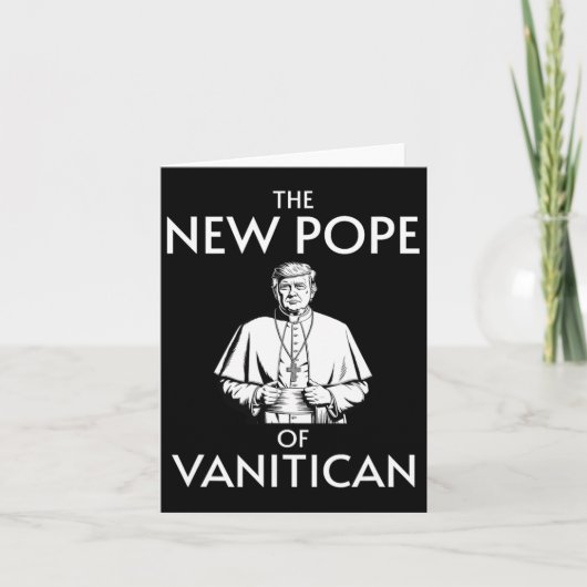 Grappige Trump-paus van Vanitican Kaart (Voorkant)