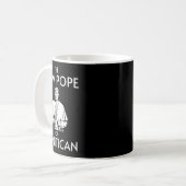 Grappige Trump-paus van Vanitican Koffiemok (Voorkant links)