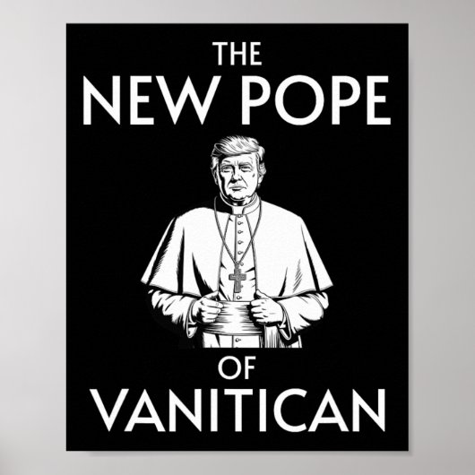 Grappige Trump-paus van Vanitican Poster (Voorkant)