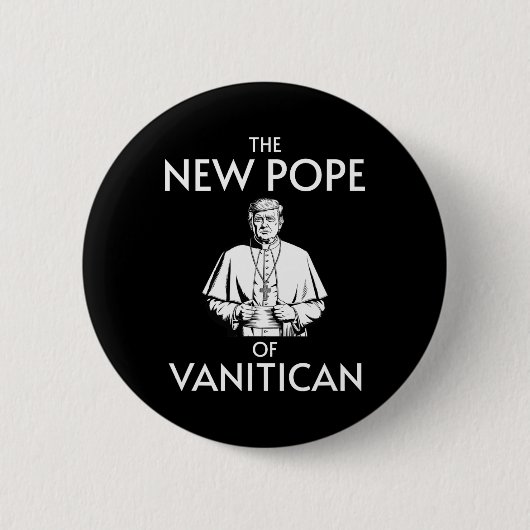 Grappige Trump-paus van Vanitican Ronde Button 5,7 Cm (Voorkant)