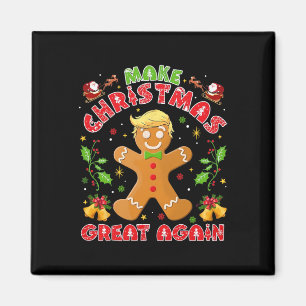 Grappige Trump Peperkoek Man Maakt Kerstmis Weer G Magneet