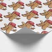 Grappige Trump peperkoek man maken kerst geweldig Cadeaupapier (Hoek)