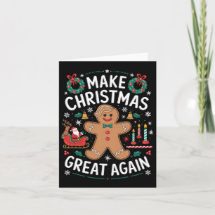Grappige Trump peperkoek man maken kerst geweldig Kaart