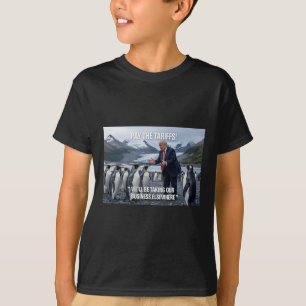 Grappige Trump Pinguïns Tarieven 10% Politieke Sar T-shirt