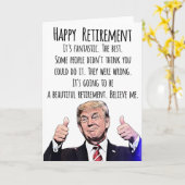 Grappige Trump Retirement Kaart - MAGA politieke h (Gele Bloem)