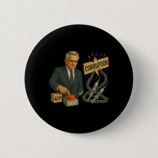 Grappige Trump Robert Kennedy Jr. Gehele Cdc Meme Ronde Button 5,7 Cm (Voorkant)