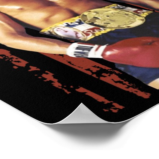 Grappige Trump Rocky Boxing Meme Boxer Amerikaanse Poster (Hoek)