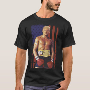 Grappige Trump Rocky Boxing Meme Boxer Amerikaanse T-shirt