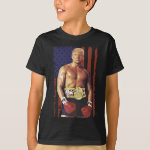 Grappige Trump Rocky Boxing Meme Boxer Amerikaanse T-shirt