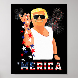 Grappige Trump Salt Merica Vrijheid 4 juli Cadeaus Poster