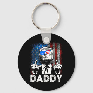 Grappige Trump-shirts Papa is thuis voor mannen en Sleutelhanger